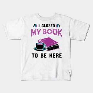 Book Lover Funny Design Kids T-Shirt